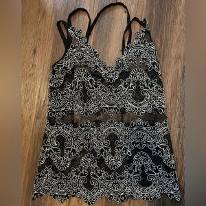 Babaton Black Lace Top
